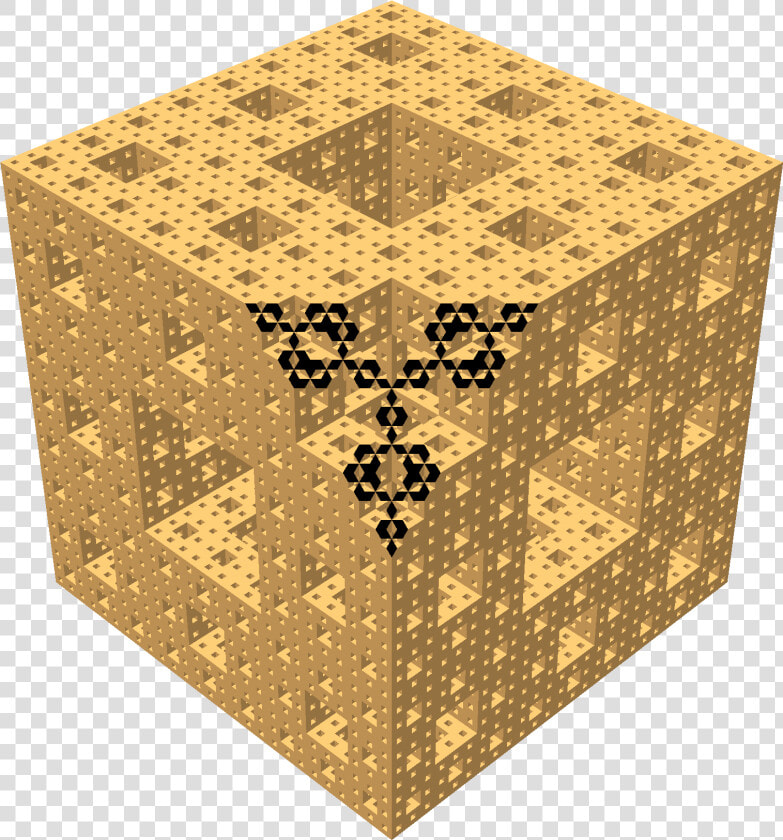 Menger Sponge Diagonal Section 06   Motif  HD Png DownloadTransparent PNG