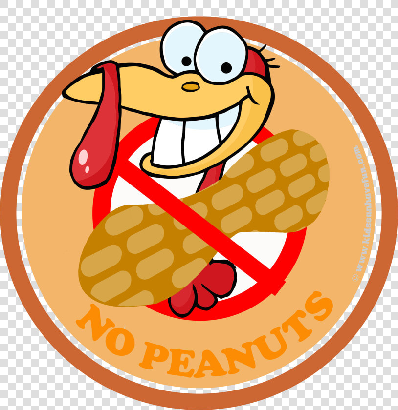 Thanksgiving Turkey No Peanuts Poster Clipart   Png   Turkey With No Peanut Sign  Transparent PngTransparent PNG