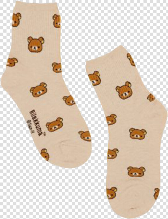  rilakkuma  kawaii  aesthetic  socks  png   Transparent Beige Aesthetic Png  Png DownloadTransparent PNG