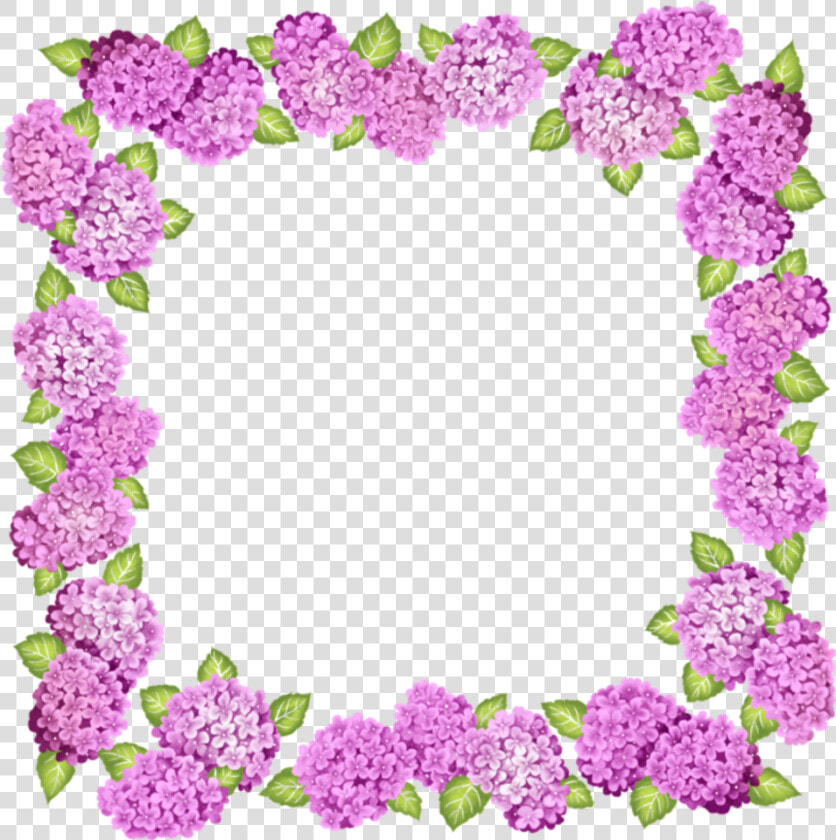   pink  flowers  flower  frame  frames  border  borders   Purple Flowers Borders And Frames  HD Png DownloadTransparent PNG