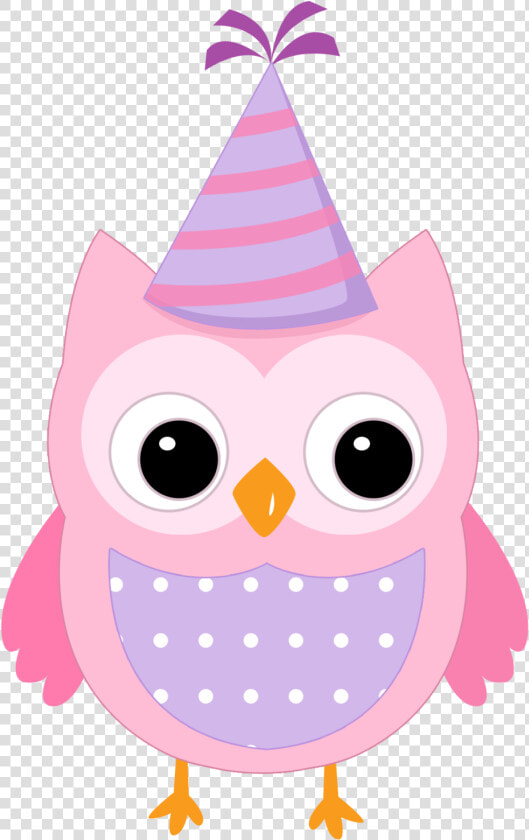 Clipart Art Owl  Clip Art And Owl Clip Art   Owl With Birthday Hat  HD Png DownloadTransparent PNG