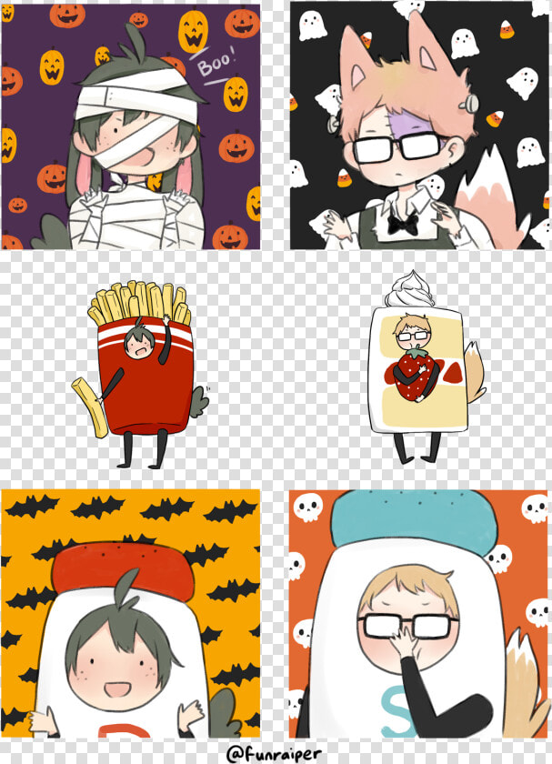 Spoopy Tsukkiyams Halloween Icons 👻 Feel Free To Use   Haikyuu Halloween Icons  HD Png DownloadTransparent PNG