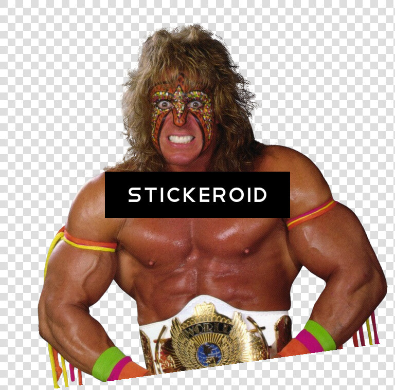 Wrestler professional Sport muscle contact Sport chest individual   Ultimate Warrior Transparent Gif  HD Png DownloadTransparent PNG