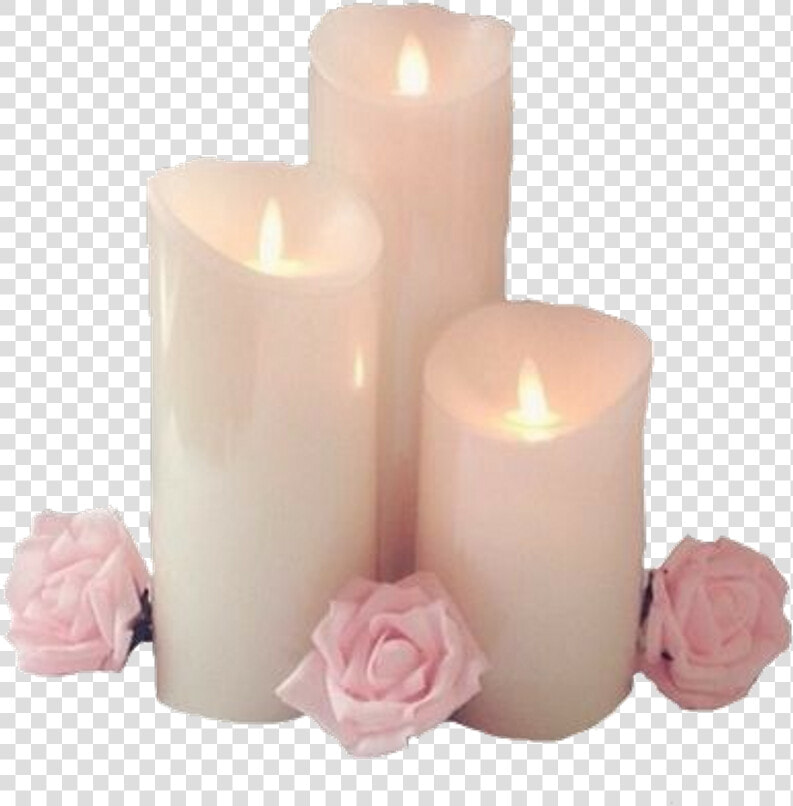  aesthetic  candles  pink  tumblr  white  fire  roses   Aesthetic Candle Png  Transparent PngTransparent PNG