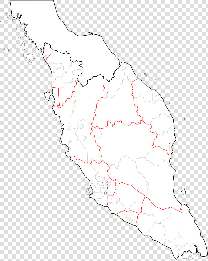 Blank Map Of Peninsular Malaysia  HD Png DownloadTransparent PNG