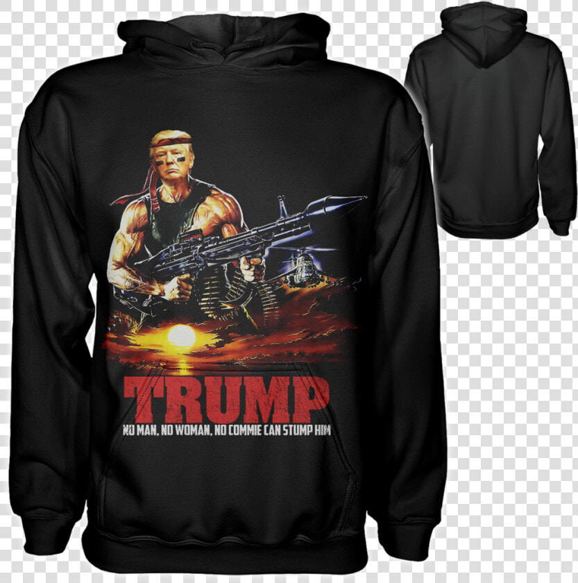 Trump Rambo Hoodie   Rambo First Blood Part Ii 1985 Poster  HD Png DownloadTransparent PNG