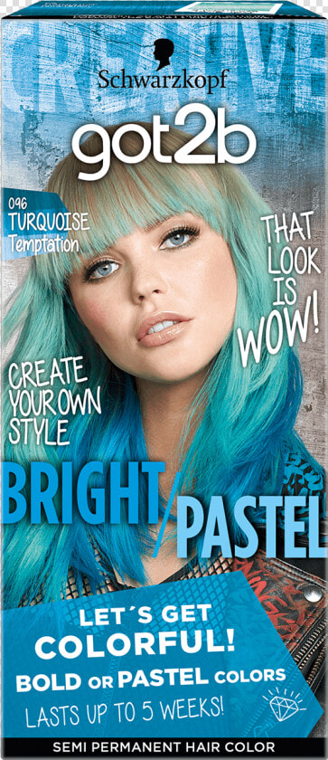 Got2b Color Com Bright Pastel 096 Turquoise Temptation   Blond  HD Png DownloadTransparent PNG