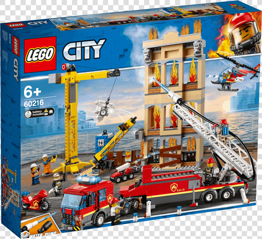 Lego City Downtown Fire Brigade 60216  HD Png DownloadTransparent PNG