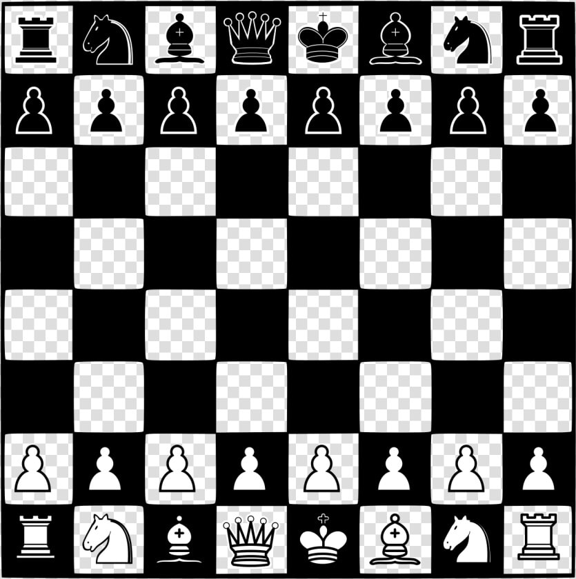 Chess Board Chess Clipart Black And White  HD Png DownloadTransparent PNG