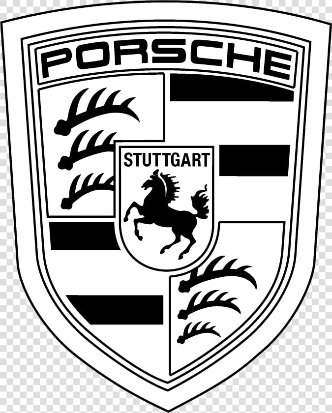 Transparent Dime Clipart Black And White   White Porsche Logo Png  Png DownloadTransparent PNG