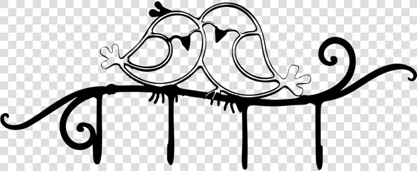 Love Birds Animals Free Picture   Love Birds Clipart Black And White  HD Png DownloadTransparent PNG