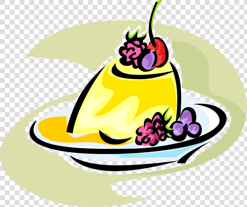 Vector Illustration Of Lemon Jello Mold Dessert With   Sobremesa Vetor Png  Transparent PngTransparent PNG