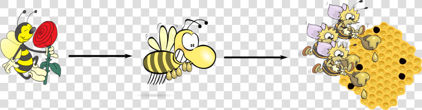 Producción De Miel Por Las Abejas   Bee  HD Png DownloadTransparent PNG