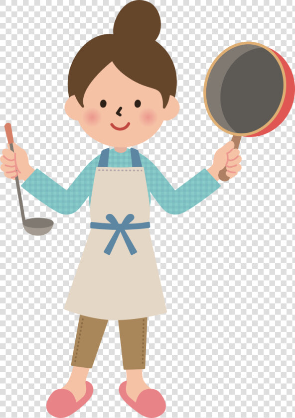 Ladle And Pan   Woman With Pan Clipart  HD Png DownloadTransparent PNG