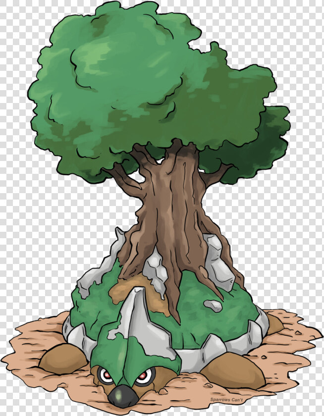 Mega Torterra Upon Mega Evolution  Torterra Accumulates   Cartoon  HD Png DownloadTransparent PNG