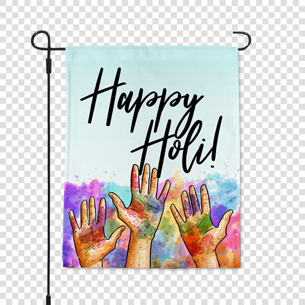 Holi Festival Of Color Garden Flag title Holi Festival   Holi Images With Quotes  HD Png DownloadTransparent PNG