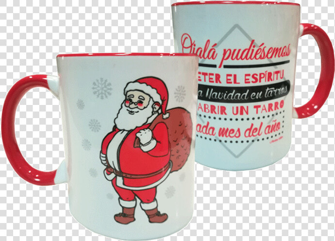 Taza Papa Noel   Png Download   Mug  Transparent PngTransparent PNG