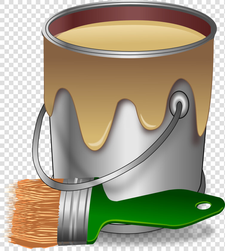 Paint  Color  Brush  Painter  Bucket  Tub  Pail   Pot De Peinture Pinceau  HD Png DownloadTransparent PNG