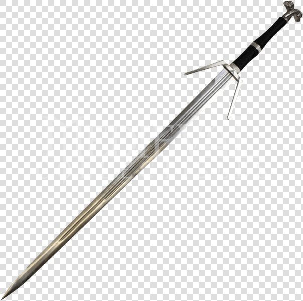 The Witcher Iii Decorative Silver Sword   Witcher Sword  HD Png DownloadTransparent PNG