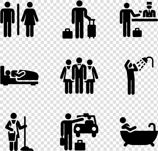 Pictograms Assortment Of Stick   People In Restaurant Icon  HD Png DownloadTransparent PNG