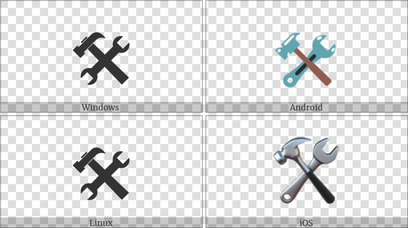 Hammer And Wrench On Various Operating Systems   End Of Ayah Symbol  HD Png DownloadTransparent PNG