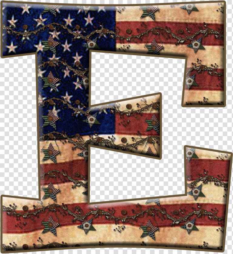 Alfabeto Con Bandera De Usa Vieja   Alphabet Scrap Book Letters Designs  HD Png DownloadTransparent PNG