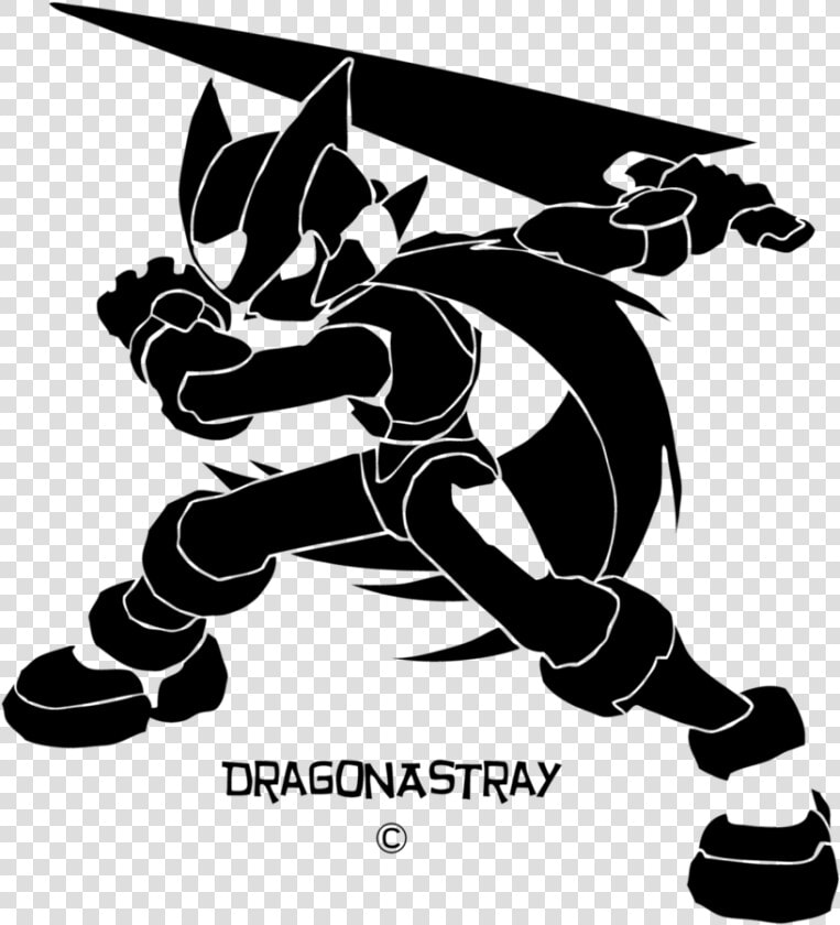 Megaman Vector   Megaman Zero Black And White  HD Png DownloadTransparent PNG