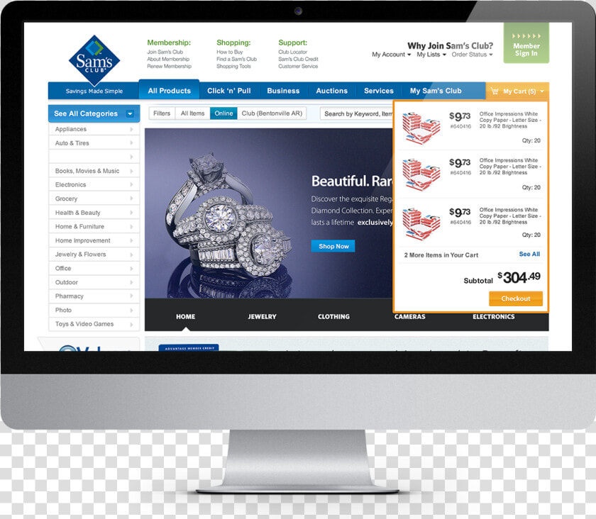 Sam S Club Website Mockup   Landing Page Design Responsive  HD Png DownloadTransparent PNG