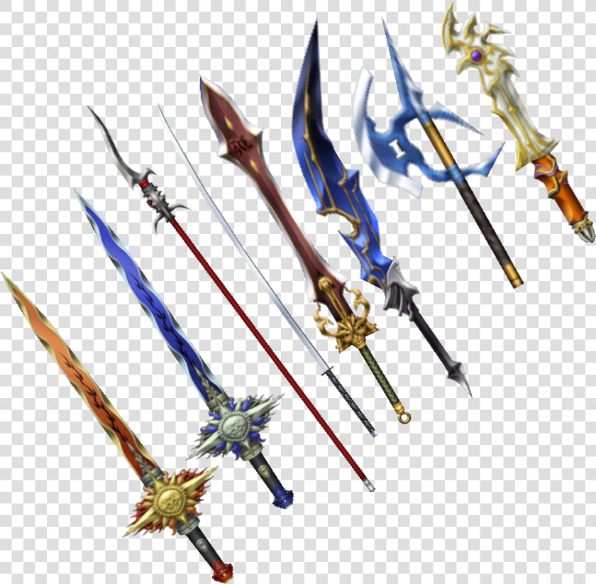 Dissidia 012 Gilgamesh Weapons   Gilgamesh Final Fantasy Sword  HD Png DownloadTransparent PNG