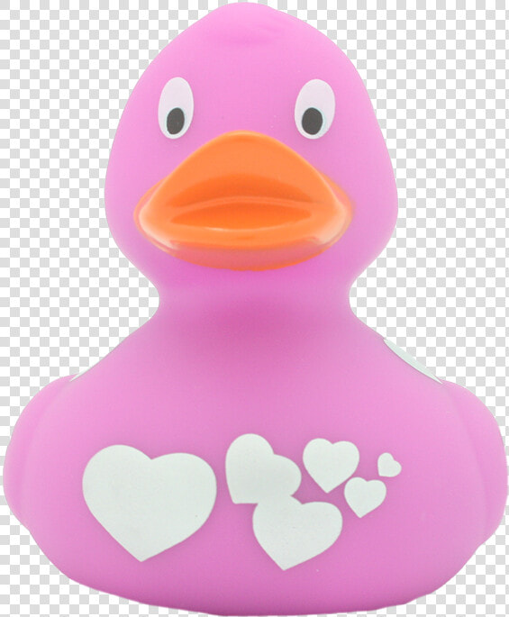 Rosa Corazones Plateados   Pink Duck With Silver Hearts Lilalu  HD Png DownloadTransparent PNG