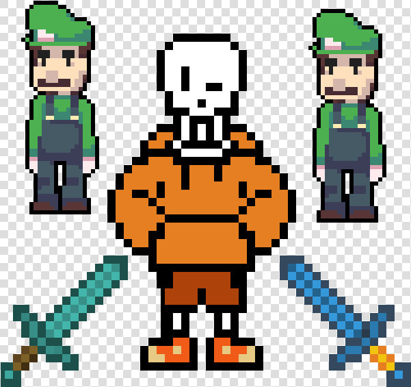 Underswap Papyrus Overworld Sprite  HD Png DownloadTransparent PNG