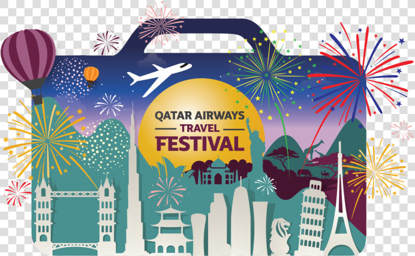 Qatar Airways Travel Festival 2018  HD Png DownloadTransparent PNG