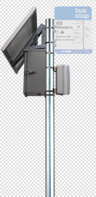 Bk10 Solar Bus Stop Lighting System   Street Sign  HD Png DownloadTransparent PNG