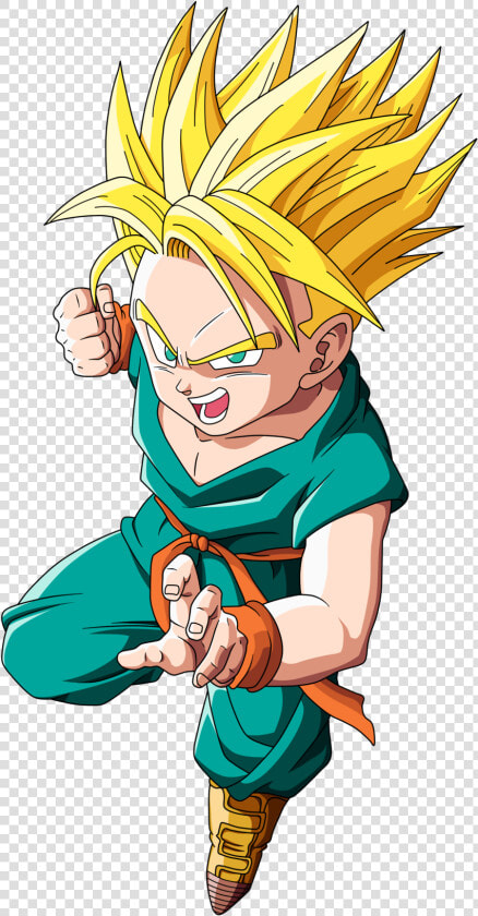 Cartoon anime dragon   Kid Trunks Ssj  HD Png DownloadTransparent PNG