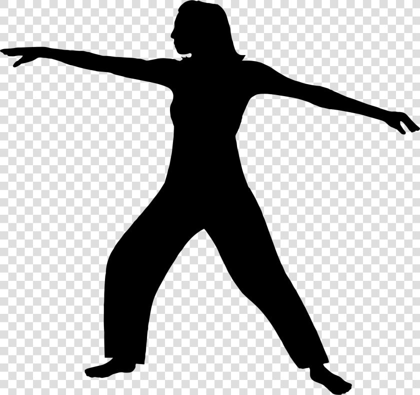 Tai Chi Woman Silhouette Clip Arts   Tai Chi Silhouette Png  Transparent PngTransparent PNG