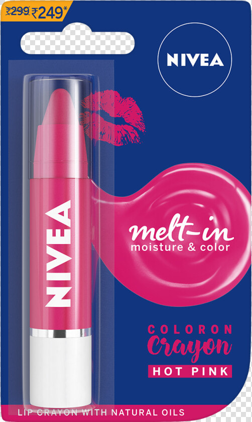 Nivea Coloron Lip Crayon Pop Red  HD Png DownloadTransparent PNG