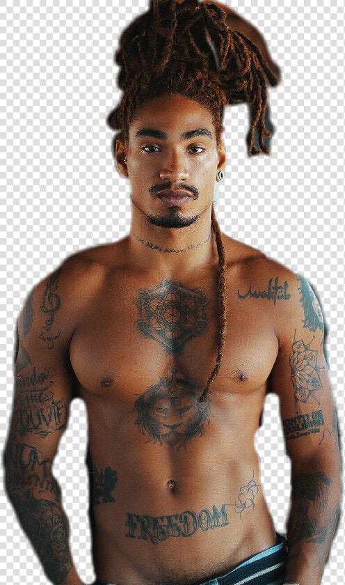  hot  sexy  guy  man  male  tats  tattoo  handsome   Guys With Dreads And Tattoos  HD Png DownloadTransparent PNG