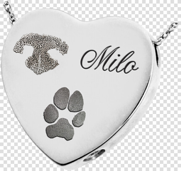 Cremation Heart Necklace Dog  HD Png DownloadTransparent PNG