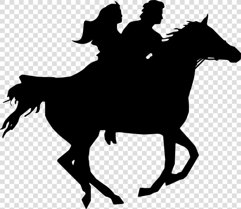 Silhouette Horse Riders Horses Free Photo   Couple On Horseback Silhouette  HD Png DownloadTransparent PNG