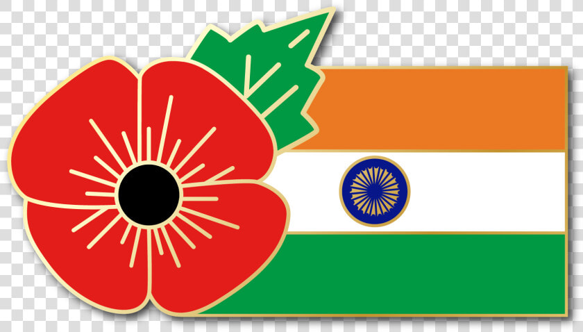 Image Of India Fmn Poppy flag Combo Medal  28mm X   Trinidad And Tobago Cliparts  HD Png DownloadTransparent PNG