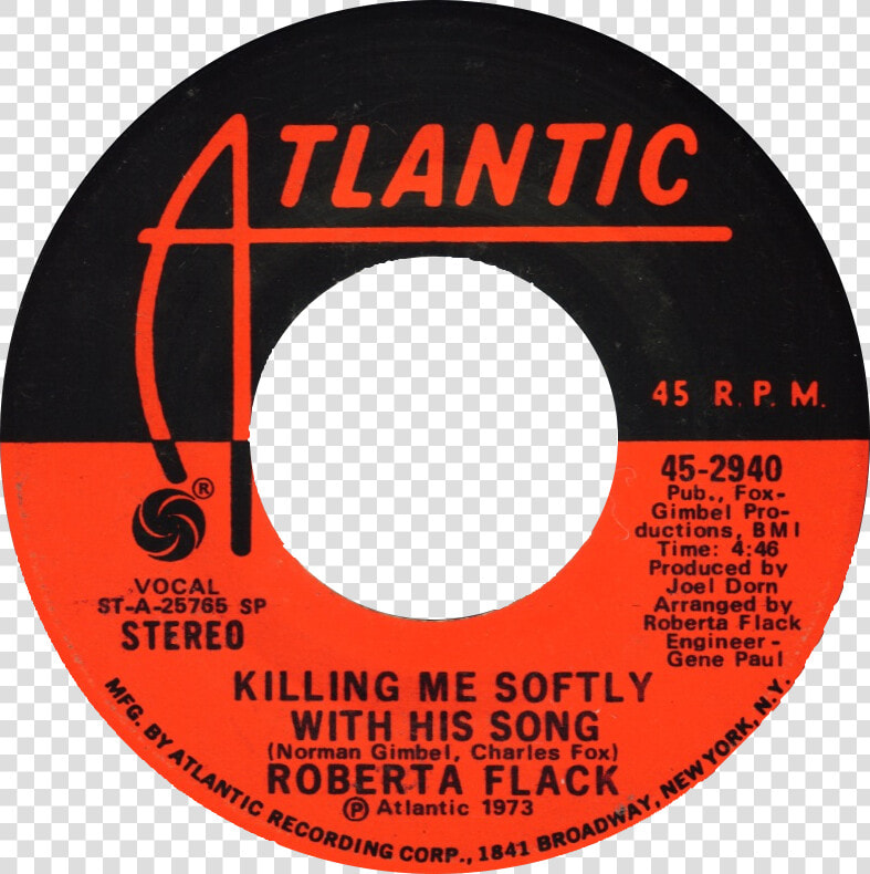 Killing Me Softly With His Song By Roberta Flack Us   First Time Ever I Saw Your Face Record  HD Png DownloadTransparent PNG