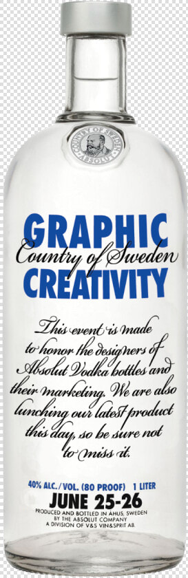 Graphic Creativity  This Transparent Print Would Be   Absolut Vodka  HD Png DownloadTransparent PNG