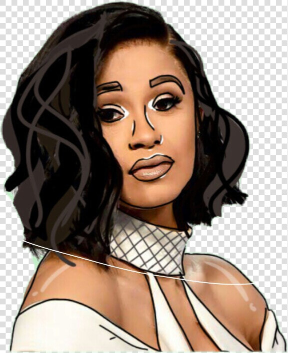  cardi   B   Cardi B Anime Drawing  HD Png DownloadTransparent PNG