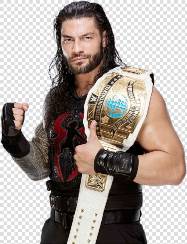 Roman Reigns Ic Champion 2017 By Lunaticdesigner   Roman Reigns Ic Champion Png  Transparent PngTransparent PNG