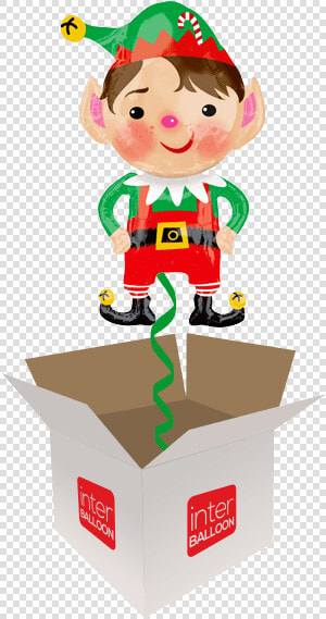 35″ Jolly Santa Elf   Happy 17th Birthday Balloon  HD Png DownloadTransparent PNG