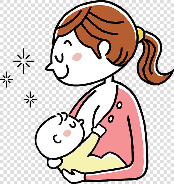 Transparent Breastfeeding Clipart   Breast Feeding Cartoon Png  Png DownloadTransparent PNG