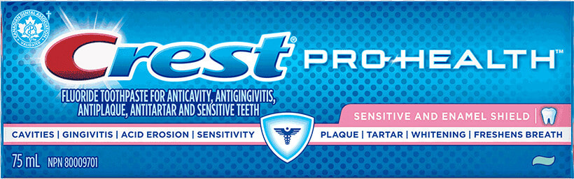 Crest Pro health Sensitive Plus Enamel Shield Toothpaste  HD Png DownloadTransparent PNG