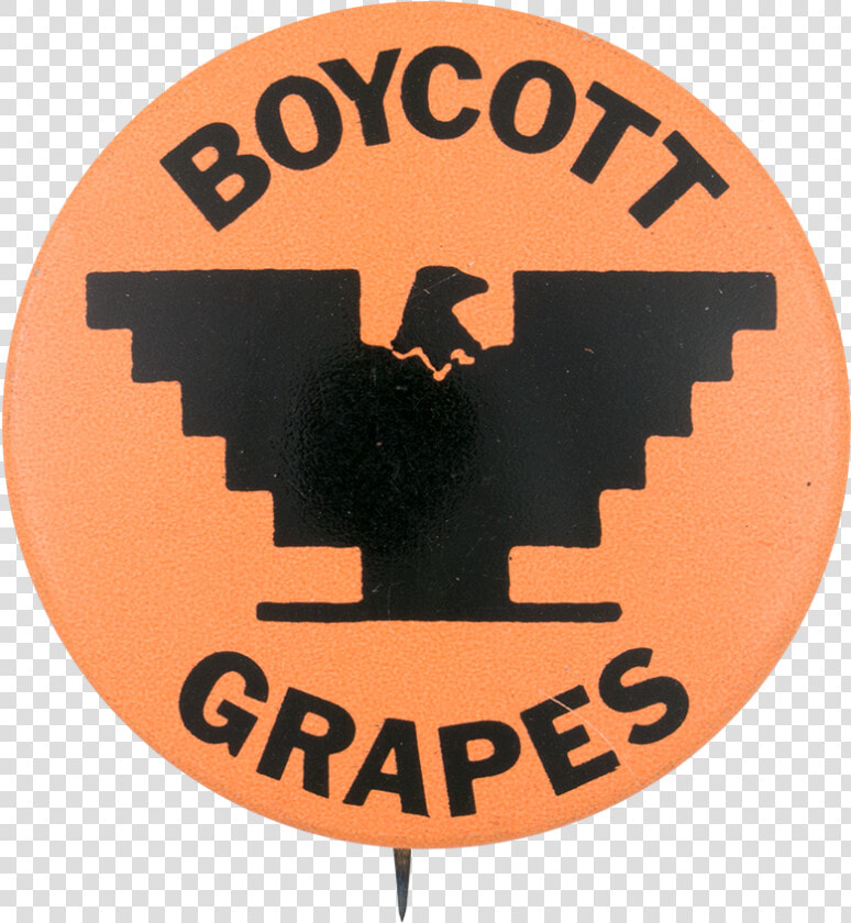 Boycott Grapes Orange Cause Button Museum   United Farm Workers Flag  HD Png DownloadTransparent PNG