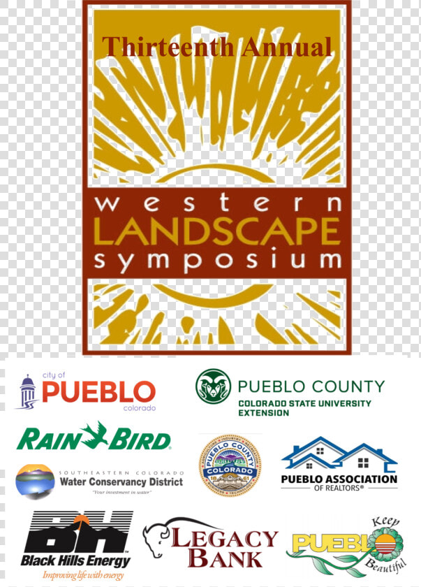 Red And Gold Western Landscape Symposium Logo With  HD Png DownloadTransparent PNG