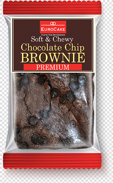 Premium Chocolate Chip Brownie   Euro Cake Soft And Chewy Chocolate Chip Brownie  HD Png DownloadTransparent PNG